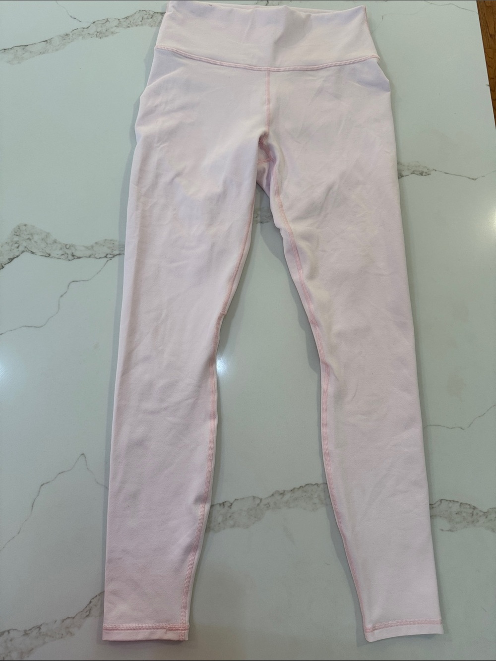 Womens Fabletics High-Waist Pink Leggings
